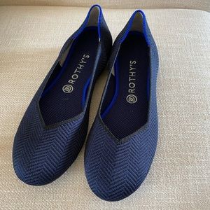 Rothys Midnight Metallic Herringbone 10.5